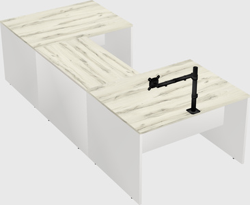 U-shaped desk