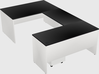 U-shaped desk