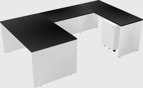 U-shaped desk