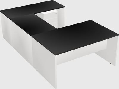 U-shaped desk