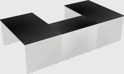 U-shaped desk
