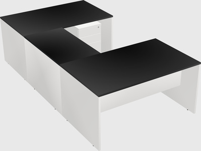 U-shaped desk