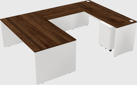 U-shaped desk