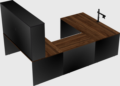 U-shaped desk