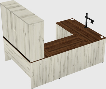 U-shaped desk