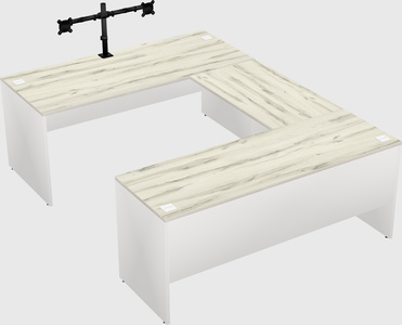 U-shaped desk
