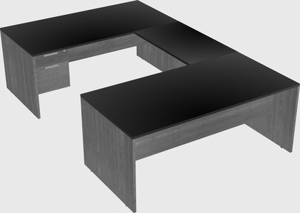 U-shaped desk