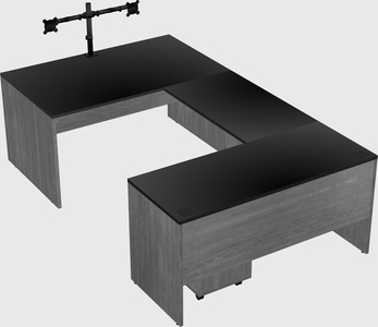 U-shaped desk