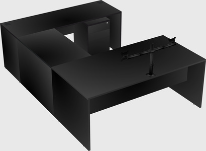 U-shaped desk