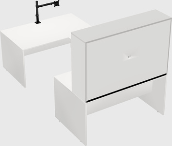 U-shaped desk