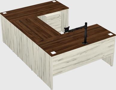 U-shaped desk