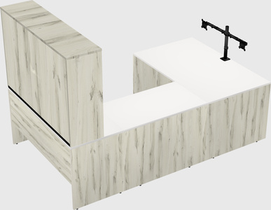 U-shaped desk