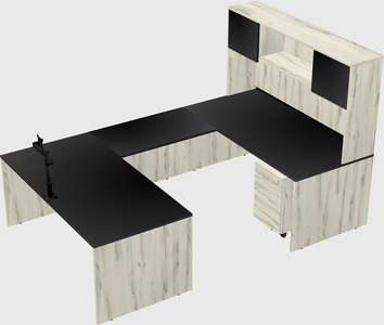 U-shaped desk