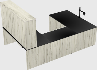 U-shaped desk