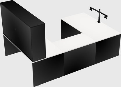 U-shaped desk