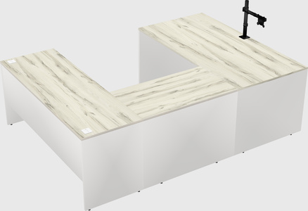 U-shaped desk
