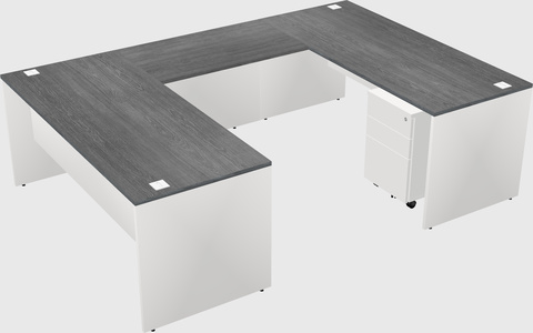 U-shaped desk