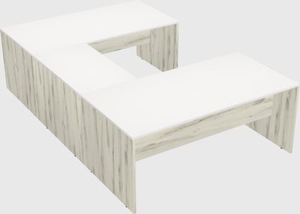 U-shaped desk