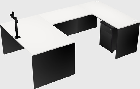 U-shaped desk