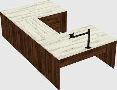U-shaped desk