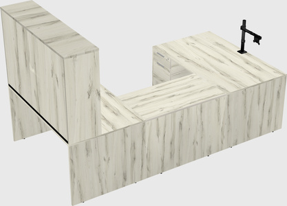 U-shaped desk