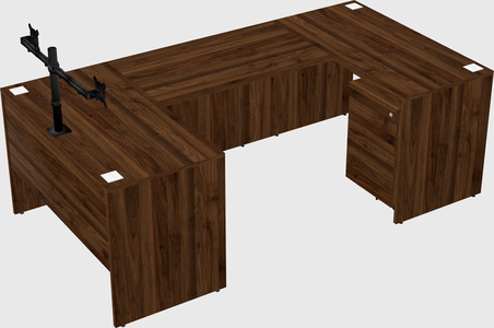 U-shaped desk