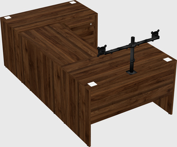 U-shaped desk