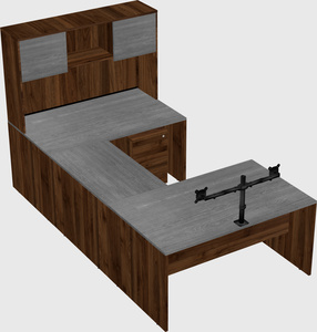 U-shaped desk