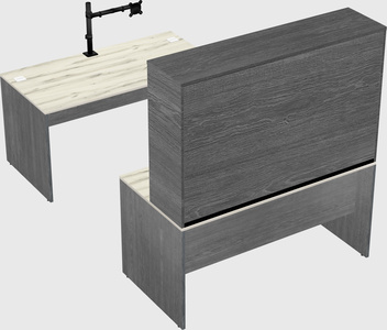 U-shaped desk