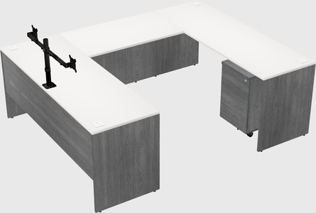 U-shaped desk
