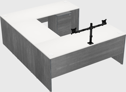 U-shaped desk