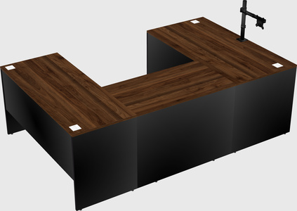 U-shaped desk