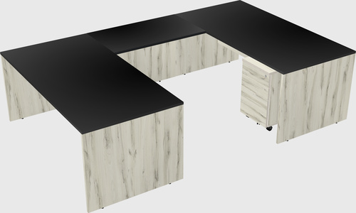 U-shaped desk