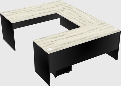 U-shaped desk