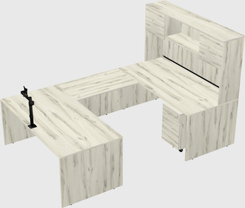 U-shaped desk