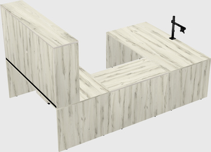 U-shaped desk