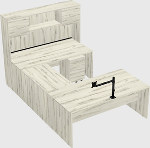 U-shaped desk