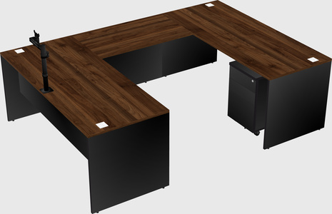 U-shaped desk