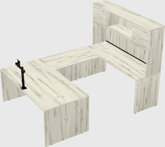 U-shaped desk