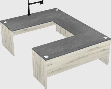 U-shaped desk
