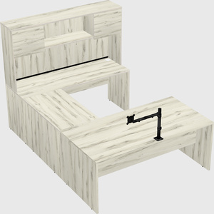 U-shaped desk