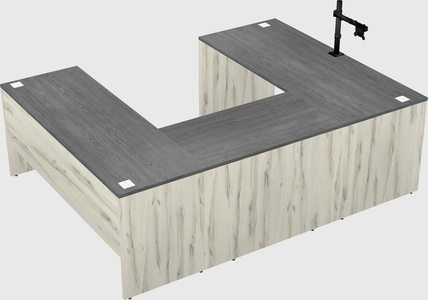 U-shaped desk