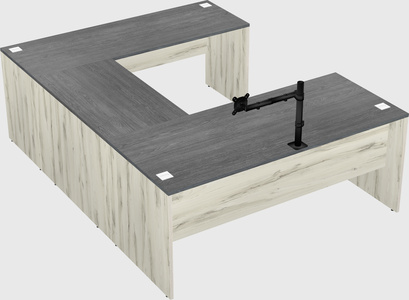 U-shaped desk