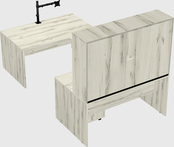 U-shaped desk