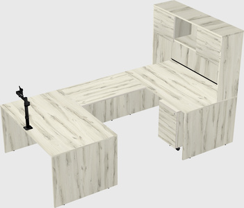 U-shaped desk