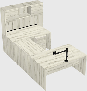 U-shaped desk