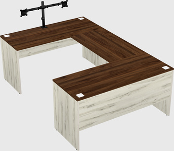 U-shaped desk