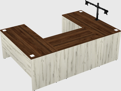 U-shaped desk