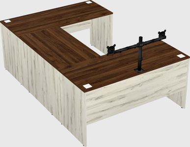 U-shaped desk