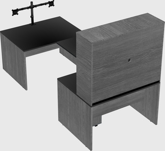 U-shaped desk